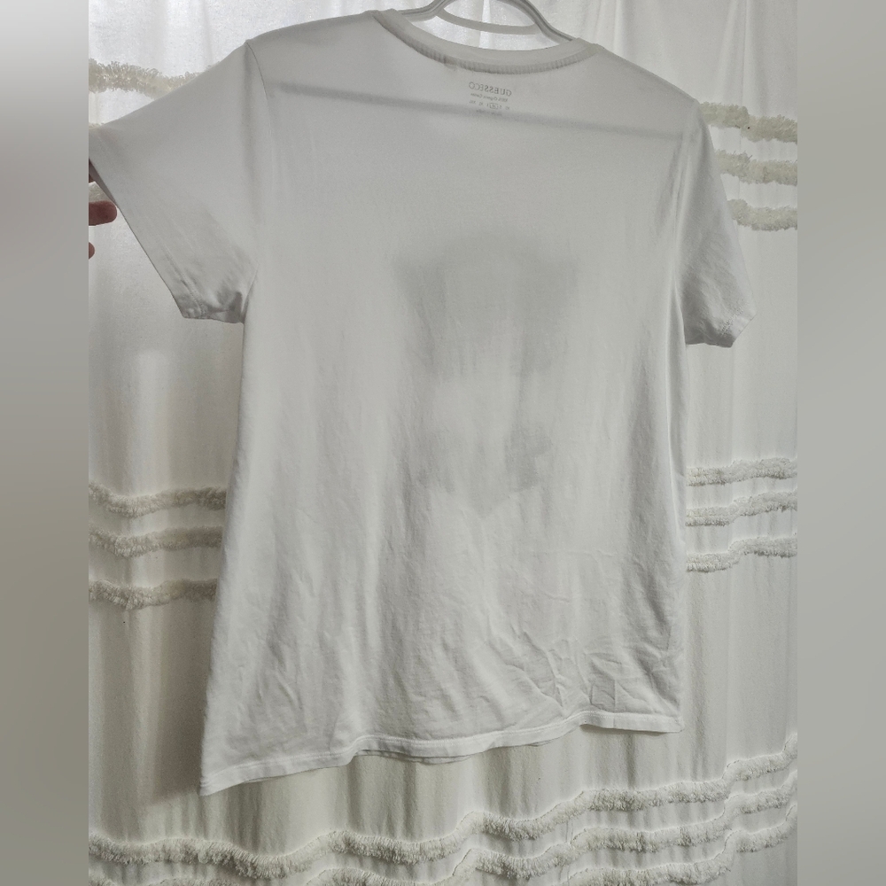 NWOT, Guess Eco,.Black and White Cat Mask Tee. 100% Organic Cotton . Size Medium - Picture 4 of 7
